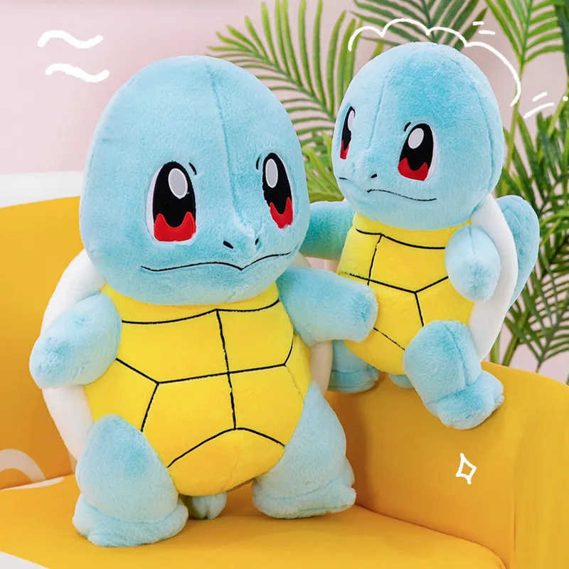 35-60cm Pokemon Squirtle Plush Toy Cute Kawaii Cartoon Stuffed Anime Squirtle Soft Doll Sofa Pillow Children Birthday Gift Girls