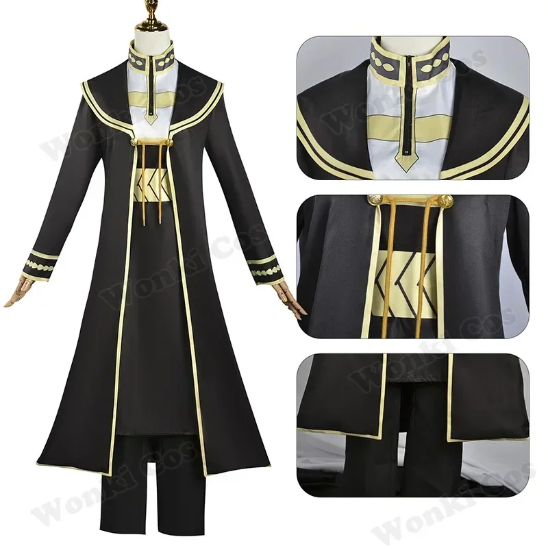 Anime Freeze Cosplay Costume Sky Cheery Cosplay Freeze Wig Short Hair for Men Women Party Outfits with Cloak