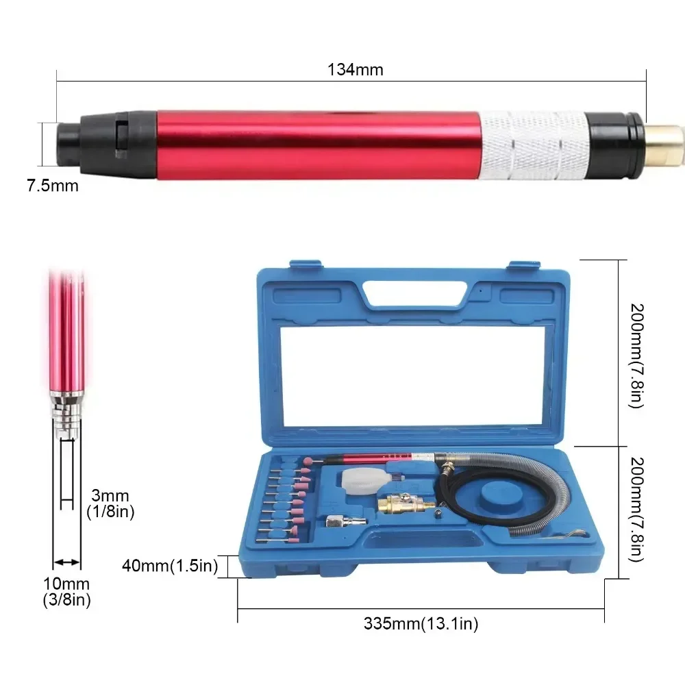 1/8 Inch 58000 RPM Micro Air Die Grinder For Precision Jewelry Engraving Polishing And Metal Cutting