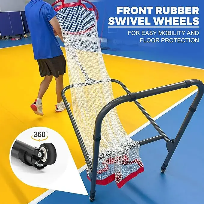 

Volleyball Setter Trainer Net with Adjustable Height and Angle