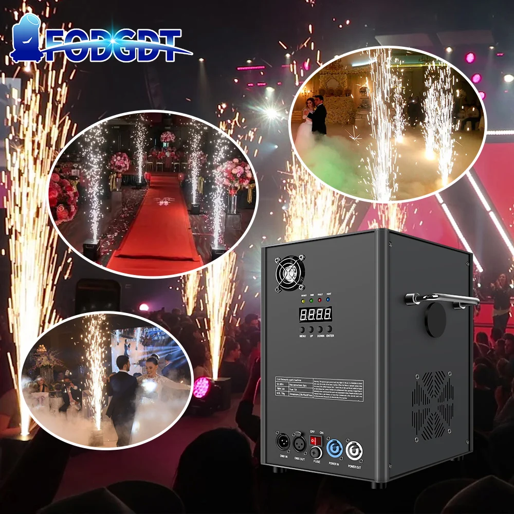 4PCS 700W Cold Sparklers Machine Firework Machines DMX Remote Fountain Sparkler Machine For Wedding Party Celebration DJ DISCO