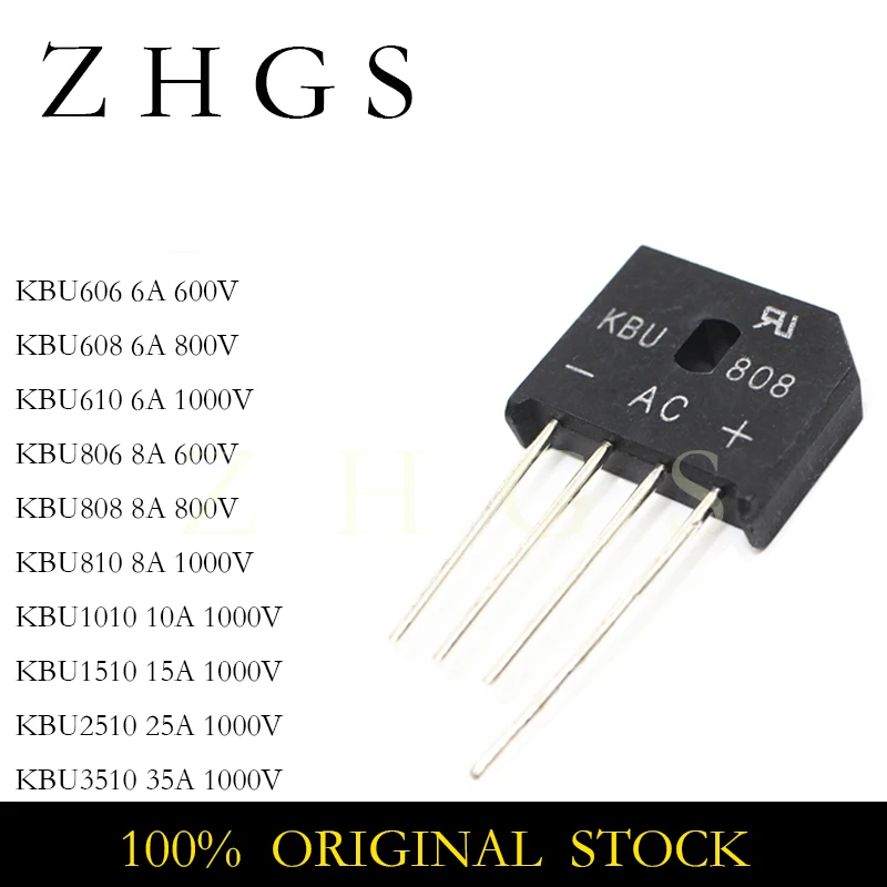 10PCS KBU606 KBU608…