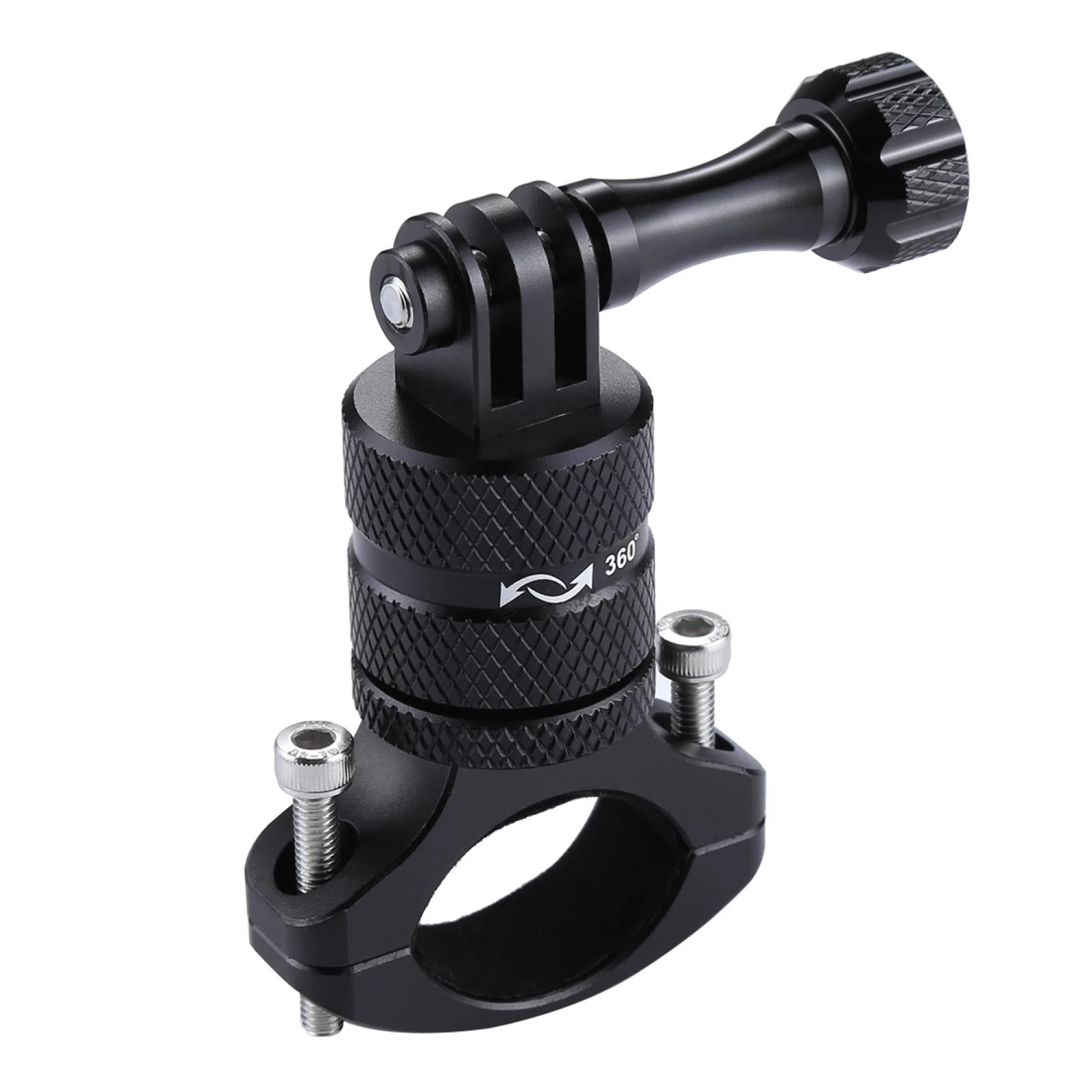 

Rotary gimbal metal bike clip