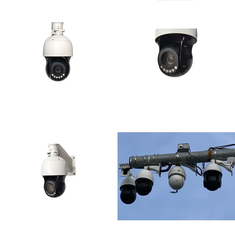 4-inch Security Night Vision CMOS IR Dome PTZ Camera Smart Alarm LED Loud Speaker Face Detection IP66 for Comprehensive