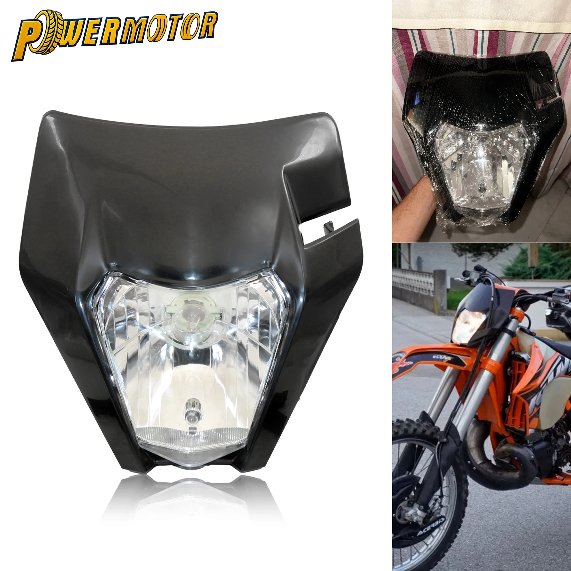 

Motorcycle Headlamp Halogen Light Dirt Bike Enduro Motocross Headlight Modified For KTM EXC EXCF SXF SX XC XCW XCF XCFW 125-530