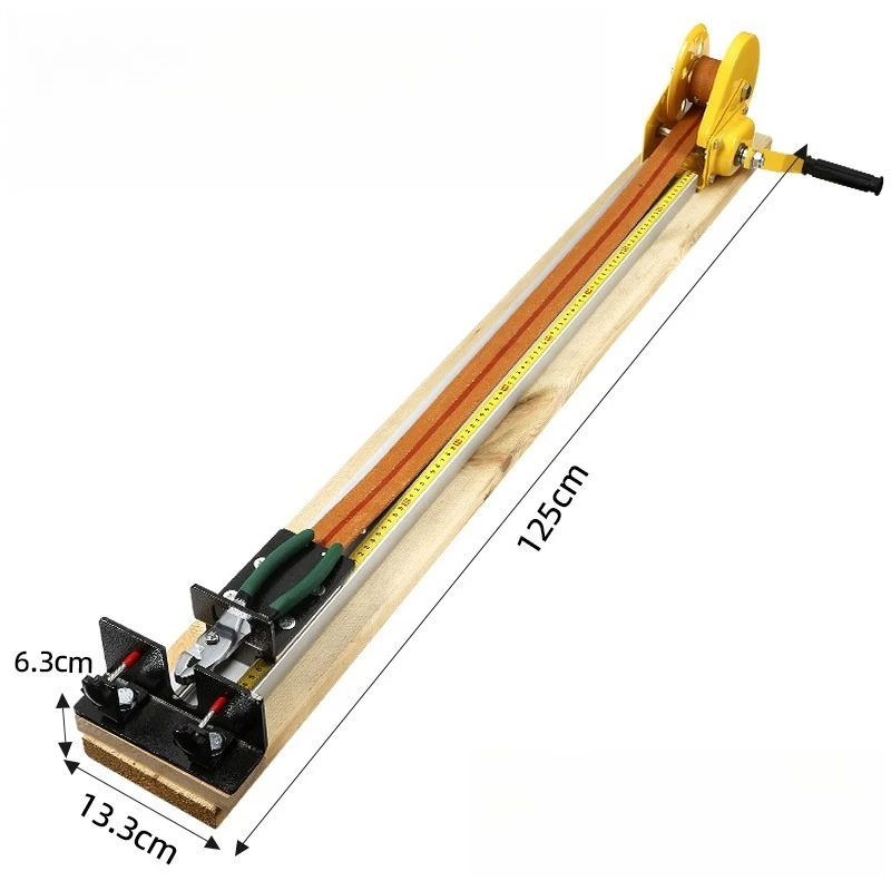 Extended  Hand-cranked Wire Drawing Stool, Gold and Silver Wire Drawing Board Clamping Tool, with Scale and Labor-saving Model