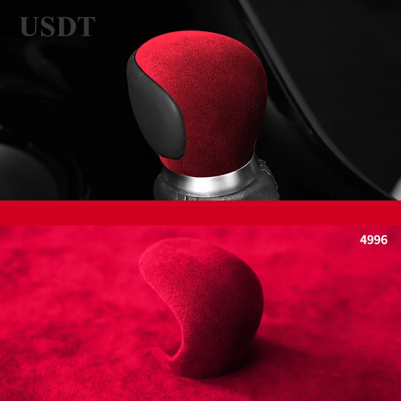 

Кожаный чехол переключения передач, замшевая крышка, подходит для Toyota CHR CH-R 2018 2019 2020 2021 2022 2023, аксессуары