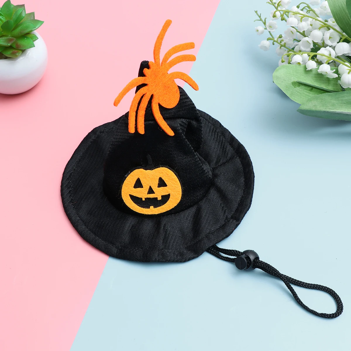 

Party Pet Hat Pumpkin Headdress Hats Dog Clothing Halloween Holiday Headgear
