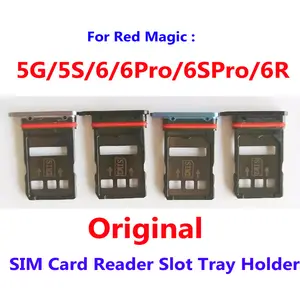 Bilashmart Original Best SIM Card Reader Slot Tray Port Holder ZTE Nubia Red Magic 5G 5S NX659J 6 6Pro 6S Pro 6R Phone