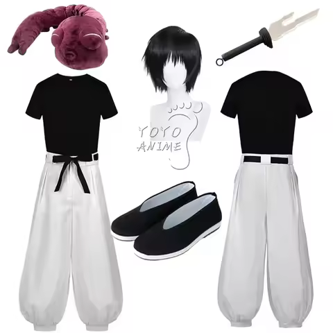 Bear House Anime Costume Fushiguro Toji for Adults, Unisex Short Sleeve Uniform, Pants, Party Outfit 2025 PPT01..