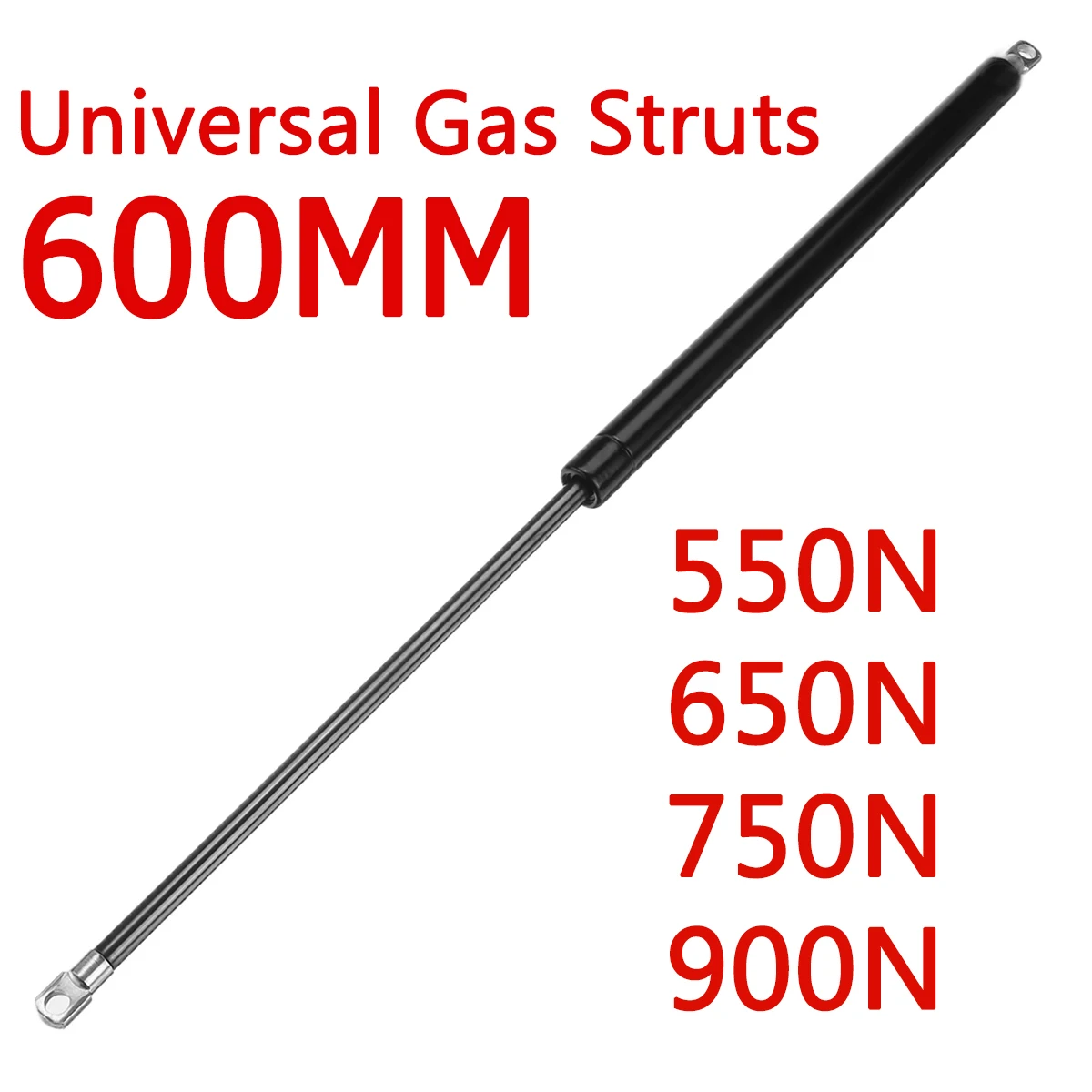 1pcs 600mm Universal Car Gas Struts Spring 550N 650N 750N 900N Trunk Tailgate Bonnet Hood