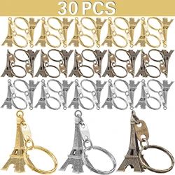 30Pcs Parisian Party Gifts Eiffel Tower keychain French Souvenir retro decor Girl Ladies for Party Bride Wedding