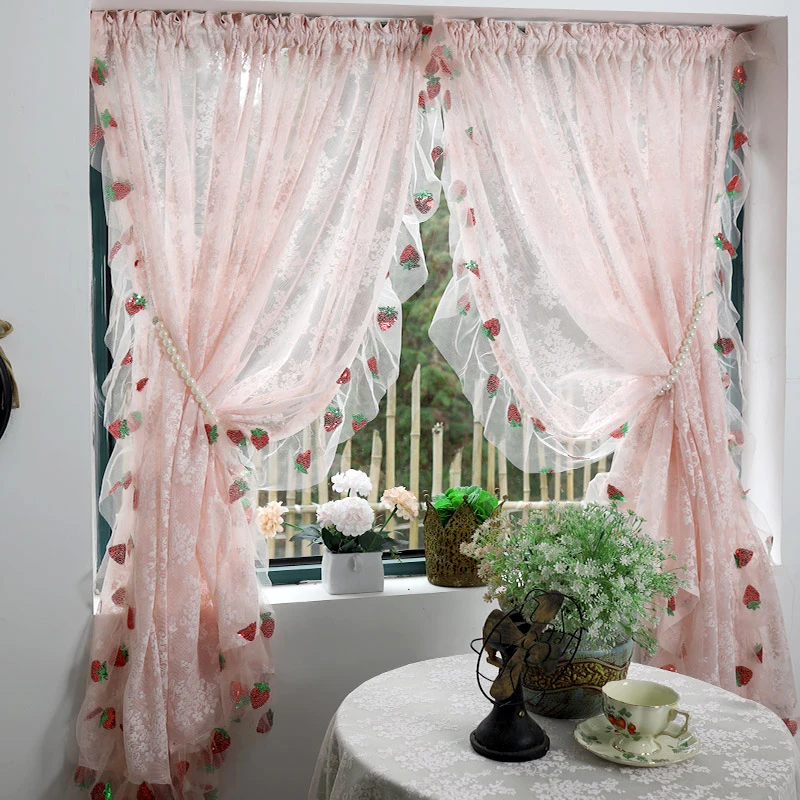 High quality Grade Chenille Splicing Cashmere Jacquard Curtains for Living Room Bedroom Window French Window