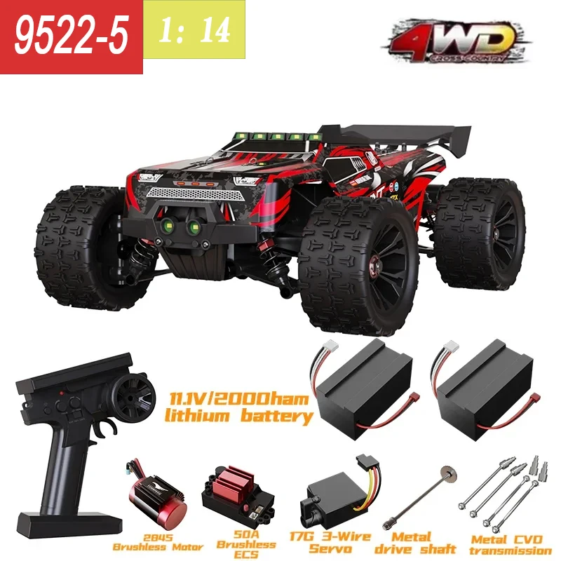 

4WD RC Car 1:16 85KM/H 50KM/H High Speed Drift Monster 4x4 Truck With LED Remote Control Cars for Kids vs Wltoys 124017 Toys