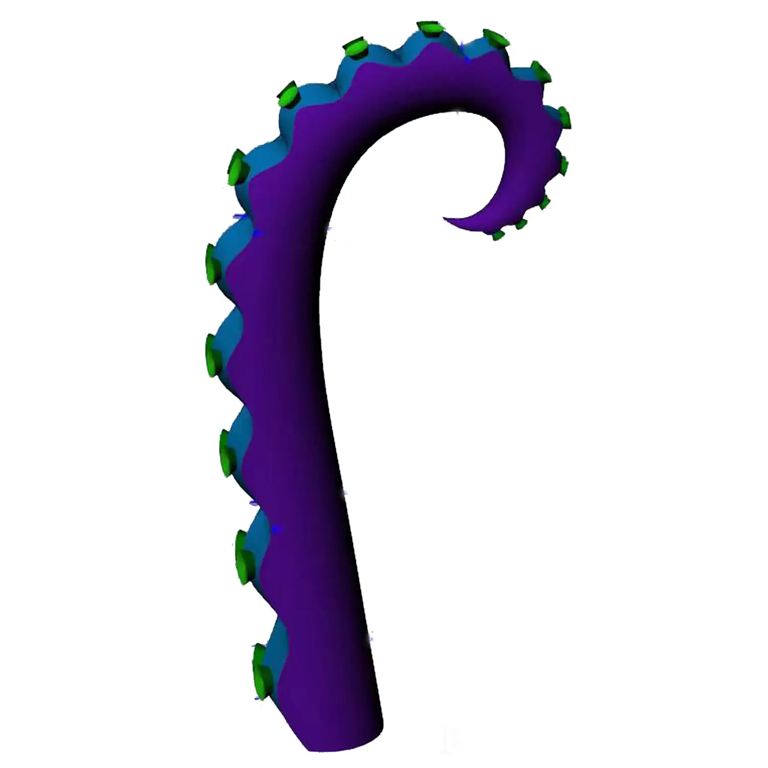 Giant Purple Inflatable Octopus Tentacle,Blow Up Outdoor Halloween Yard Decoration Inflatable Octopus Arm with Built-in Air
