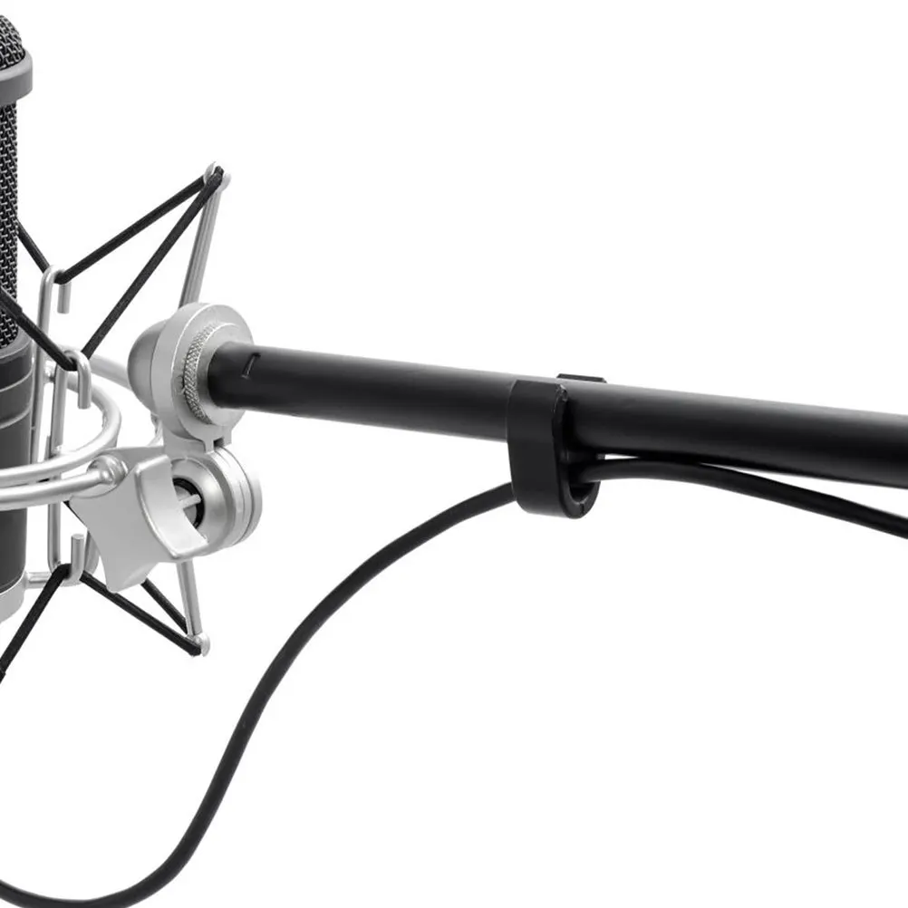 15 قطعة مشابك كابلات ميكروفون من البلاستيك المتين حامل ميكروفون ملحقات منظم مرن مشبك ميكروفون مشبك ميكروفون #2