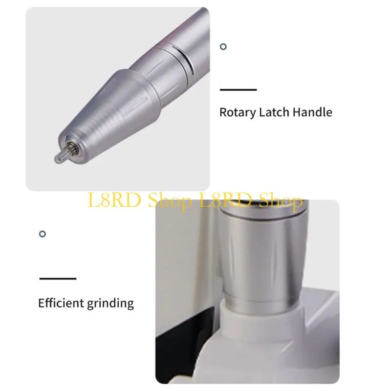 Machine tampon à ongles électrique à ongles sans fil compact L8rd avec bits base pour façonner le polissage polissage