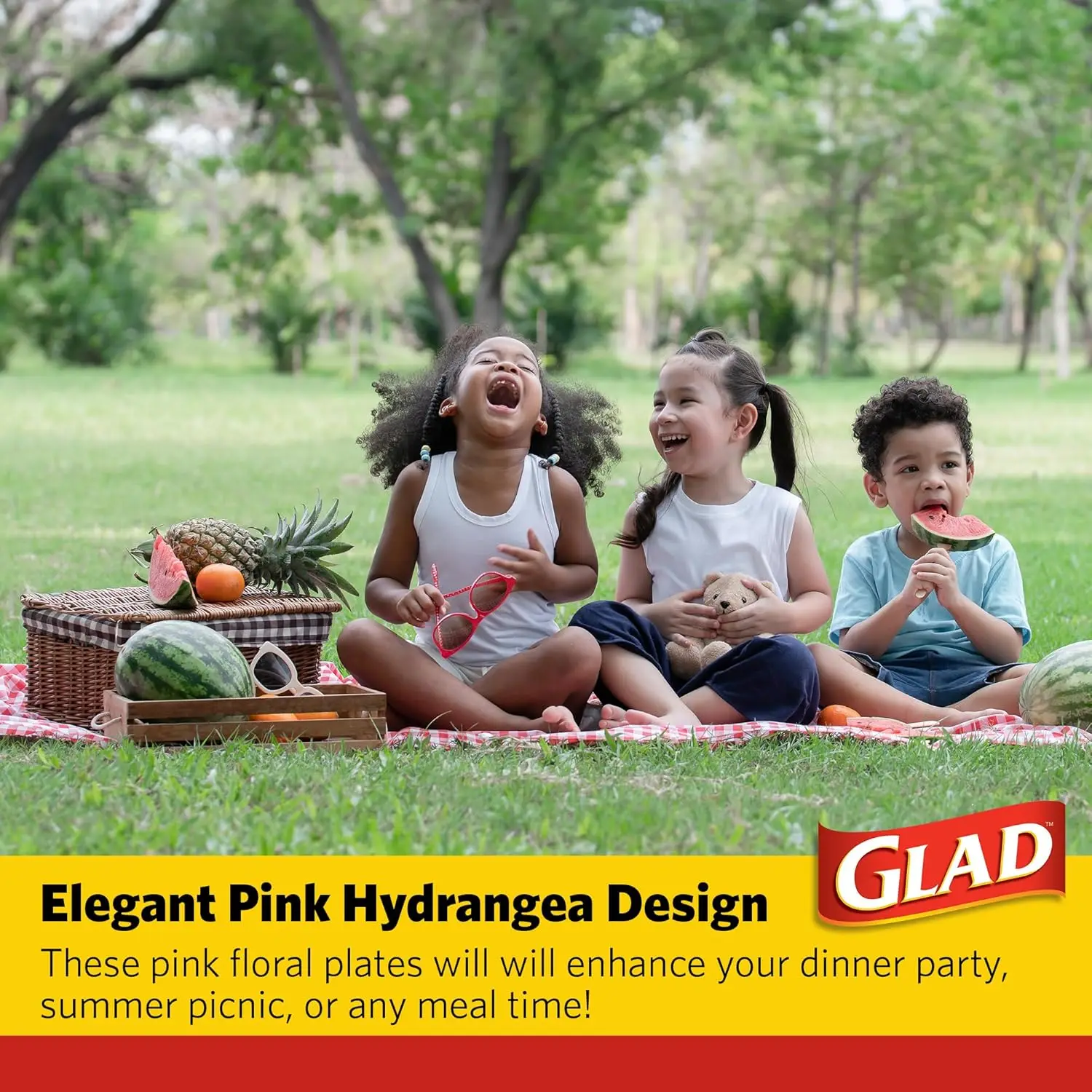 Roze hortensia-papieren borden: stevig, zweetbestendig, magnetronbestendig, 8,5 inch, 62 stuks