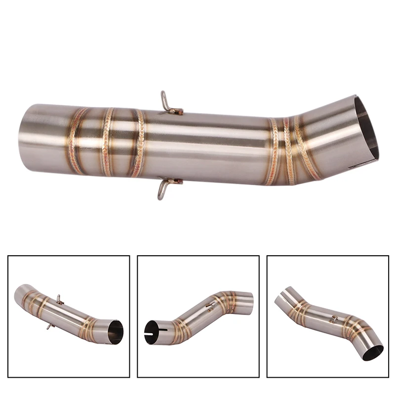 Slip On Motorcycle Exhaust Escape Middle Link Pipe GP Muffler Moto DB Killer For Honda CB400 CBR400 CB500F CB500X CBR500 CBR500R view 6