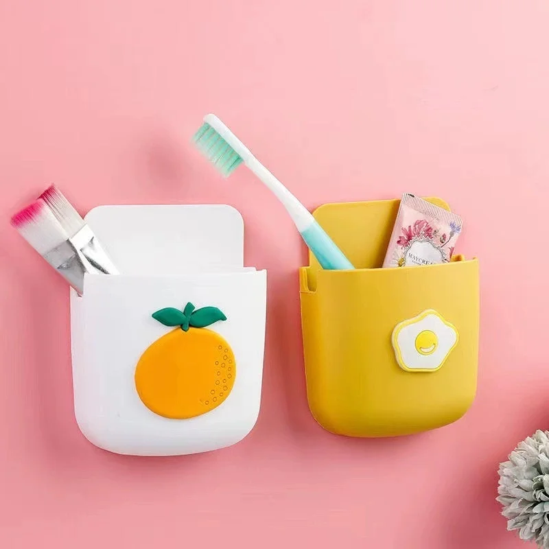 Pasting Fridge Storage Box Cans Marker Pencil Pen Holder Desk Organizer Storage Accessory Magnet Plastic Office School Supplies