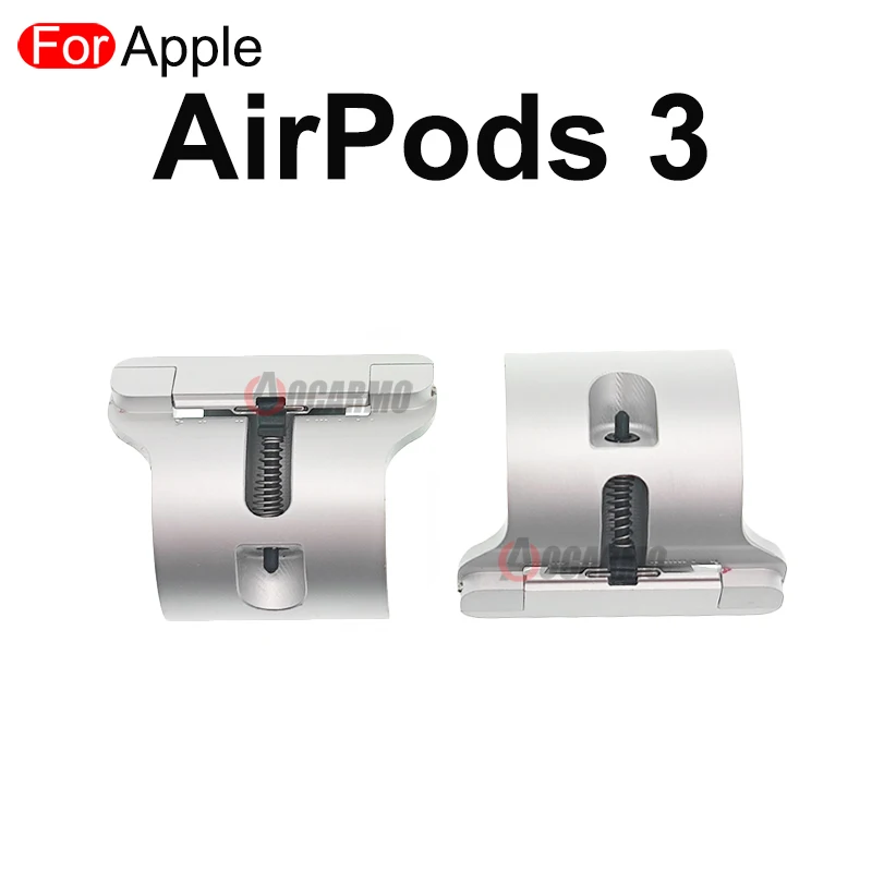 Aocarmo For Apple AirPods 1 2 3 Pro Pro2 Battery Charging Case Box Compartment Metal Hinge Rotating Shaft Replacement Part