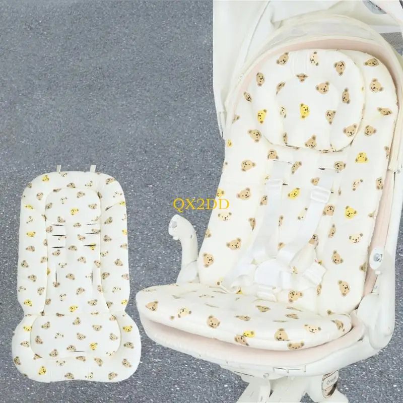 Xe đẩy chống trượt QX2D Đệm ngồi có thể giặt bằng máy Vải thoáng khí có/không có gối cho trẻ sơ sinh thoải mái và an toàn