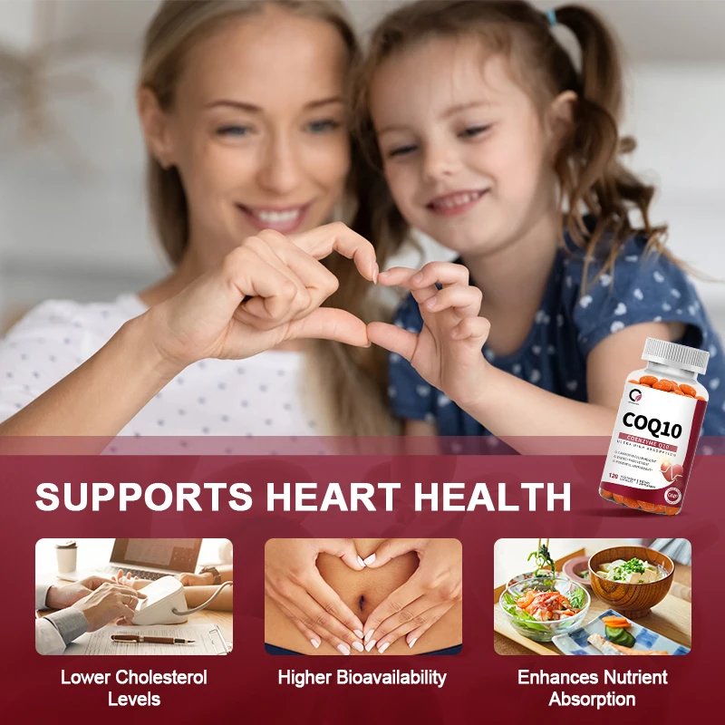 High Absorption Ubiquinol COQ10 Dietary Supplement for Heart Health Support Cellular Energy Production