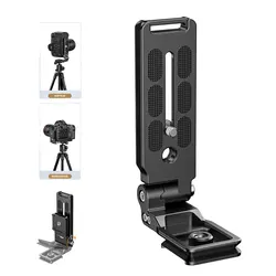 2024 Foldable DSLR Camera L Bracket Arca Type QR Quick Release Plate Vertical Mount for Canon Nikon Sony Osmo Stabilizer Monopod