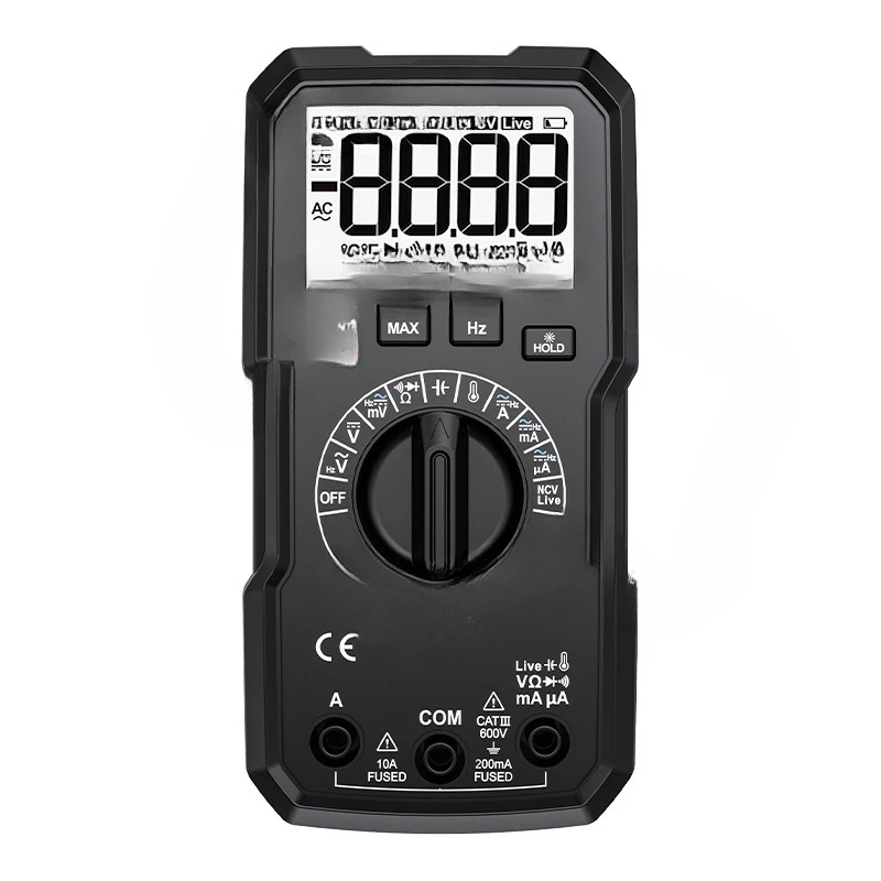 

High Precision Digital DM95A Multimeter 600V 10A DC/AC Voltage and Current Tester NCV Resistance Diode with LCD