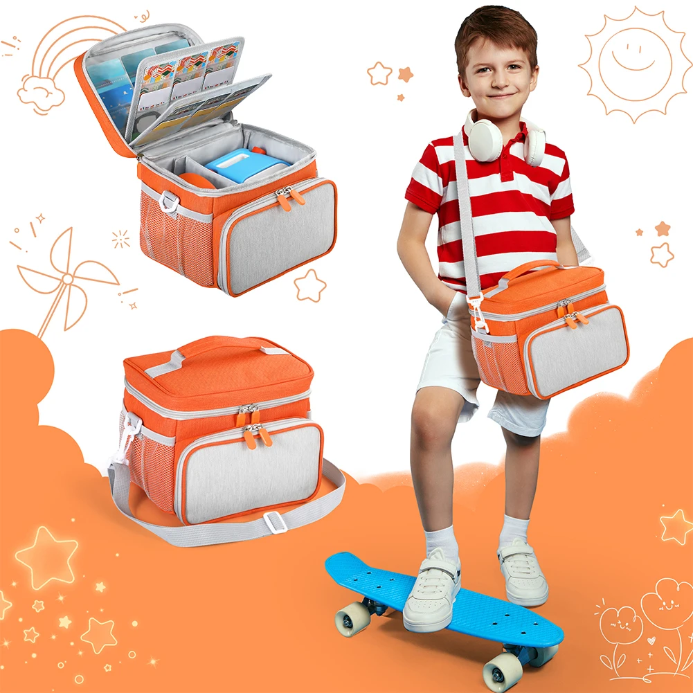 Lindo Estuche de transporte para reproductor Yoto de 3. a generación, bolsa de almacenamiento de viaje, Estuche rígido para reproductor de música y accesorios para auriculares