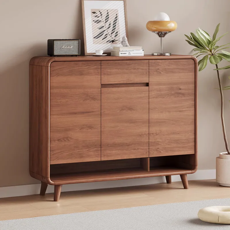 

Premium Hardwood Shoe Cabinet - Custom Size Non-Foldable Design Mahogany/Oak/Walnut