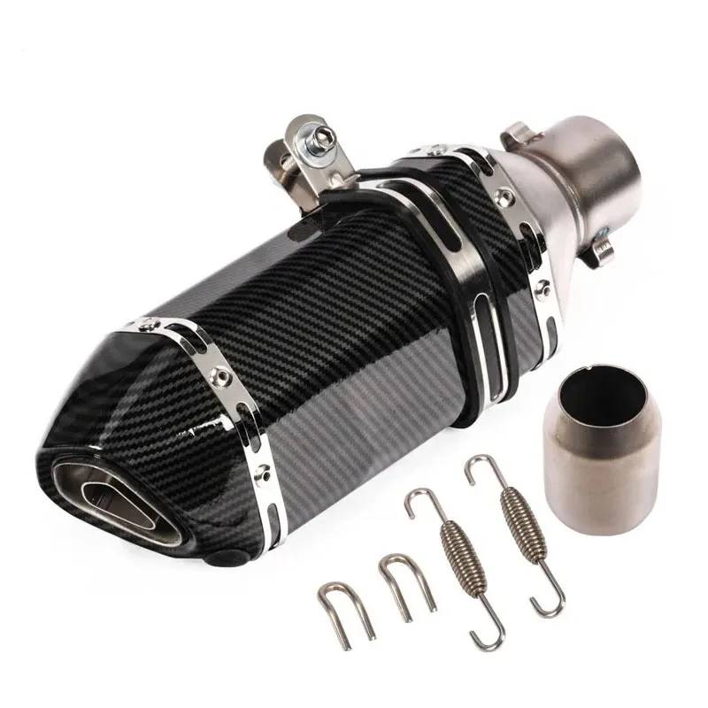 Universele 51 mm motorfietsuitlaatdemper met DB Killer Sticker Escape Moto - afbeelding 1