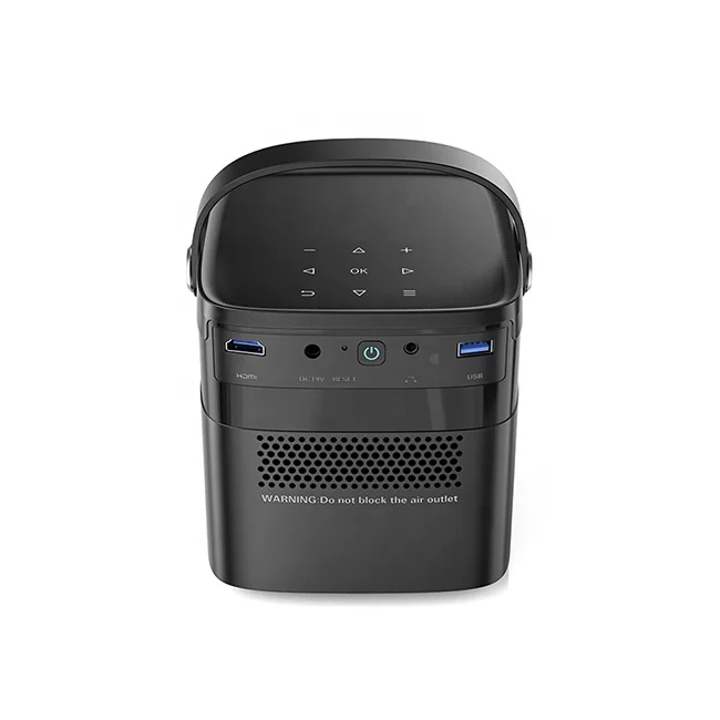 M2 フルHD 1080p シネマDLPホームシアターLEDスマートビデオ3Dテレビ屋外ミニポータブルAndroid 4Kプロジェクター（バッテリー搭載）