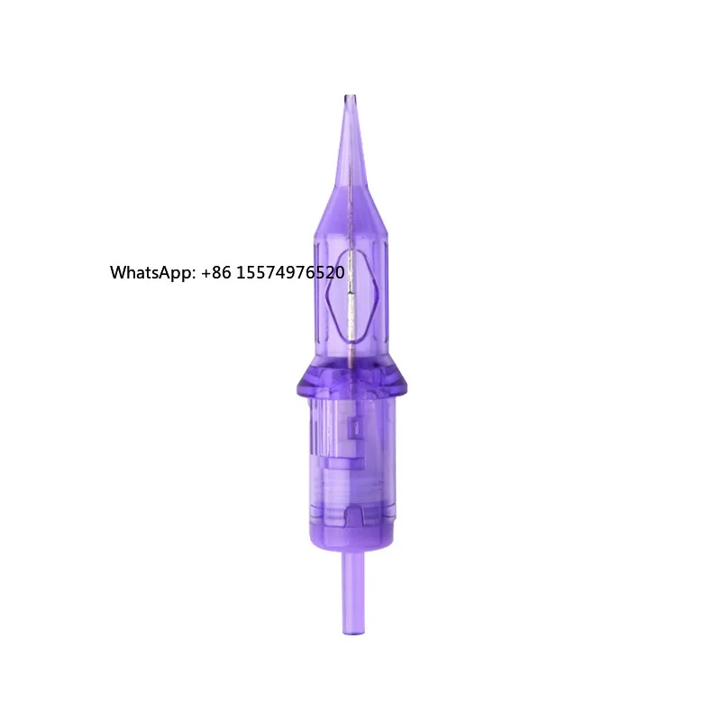 Purple Cartridge Needles Pro Machine Tattoo Supplies 10 Pcs Sterile Permanent Makeup FIX Kit Pen Eyebrow Pmu Accessories