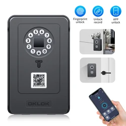 コードロック付きのBluetoothキーボックス,壁のマウント,指紋,デジタルコード,ホームおよびオフィスの金庫