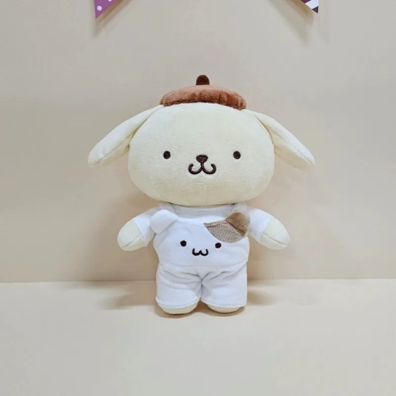 Kawaii PomPomPurin Sanrio 어린이 귀여운 플러시 장난감 인형 인형 학생 기숙사 소파 장식 소녀를위한 크리스마스 선물