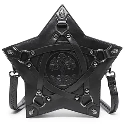 Steampunk Pentagram Crossbody Bags for Women Multifunction Unisex Punk Designer Casual Totes Women Fashion Retro Handbag Gift