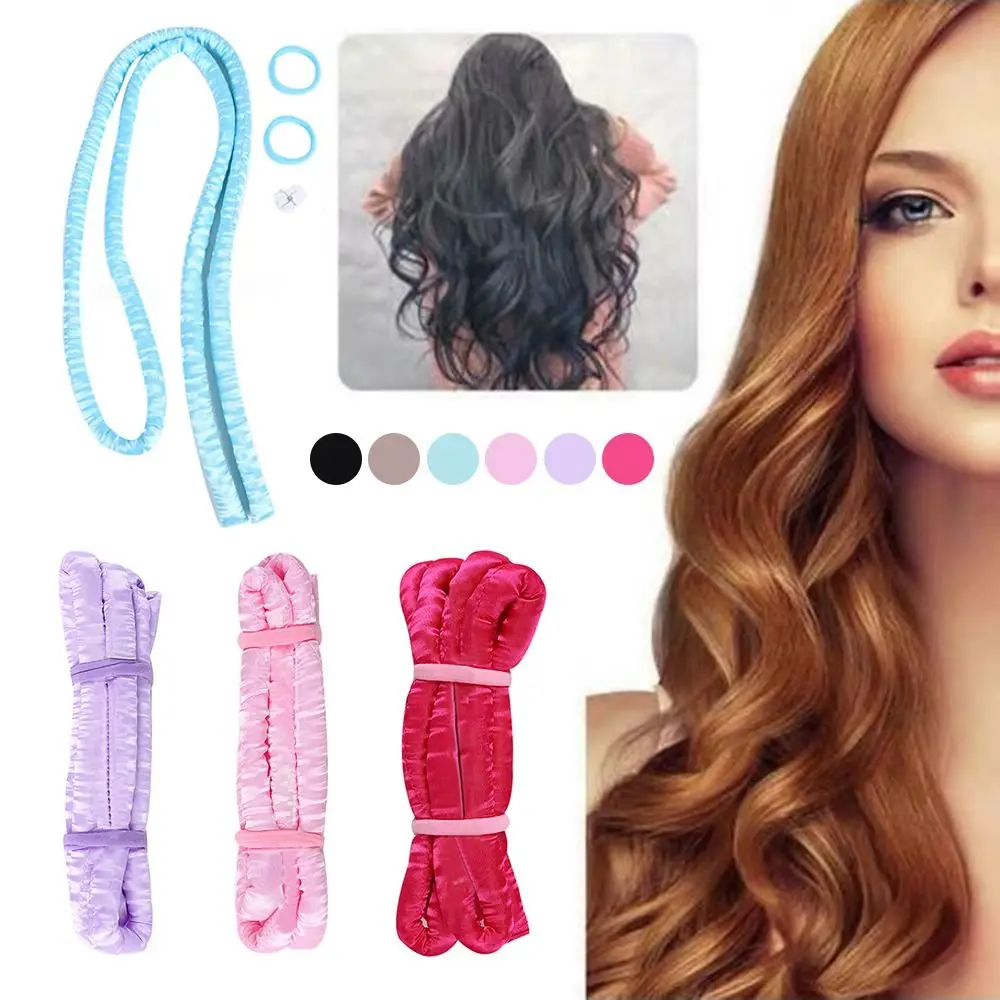 

Плойка для завивки без нагрева, шелковые плойки, лента для завивки волос, мягкие плойки для сна, инструменты для укладки волос