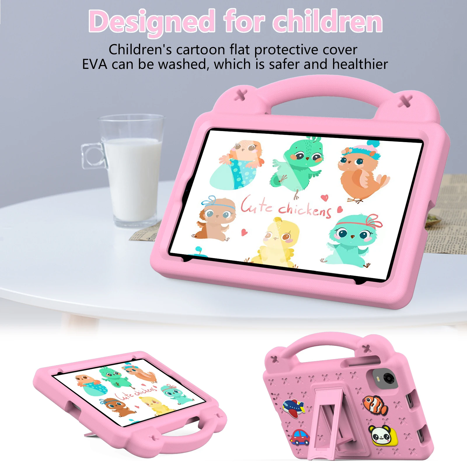 8.4" Universal Cute Bear EVA Stand Case For Alldocube iPaly Mini 50 Pro 60 Mini 2 Pro Turbo Kids Capa Cover With Portable Holder - Image 2
