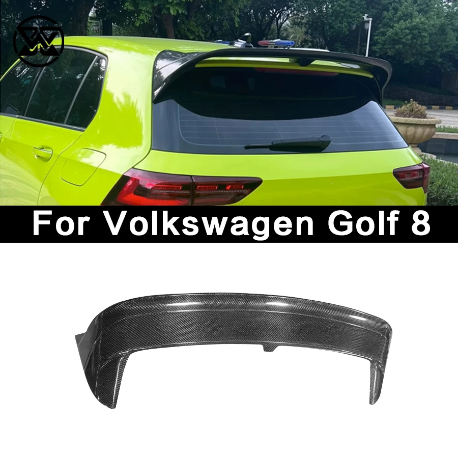 High quality Carbon Fiber Tail Wing For Volkswagen Golf 8 Car Spoiler Wing Rear Trunk Lid Tail Fins Upgrade