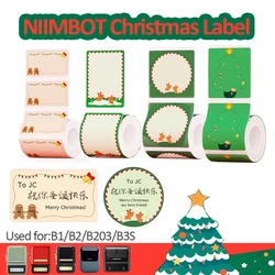Niimbot Kerst Label Papier Thermische Sticker Voor Niimbot B1 B21 B3S Labeling Maker Waterdichte Anti-Olie Etiketten