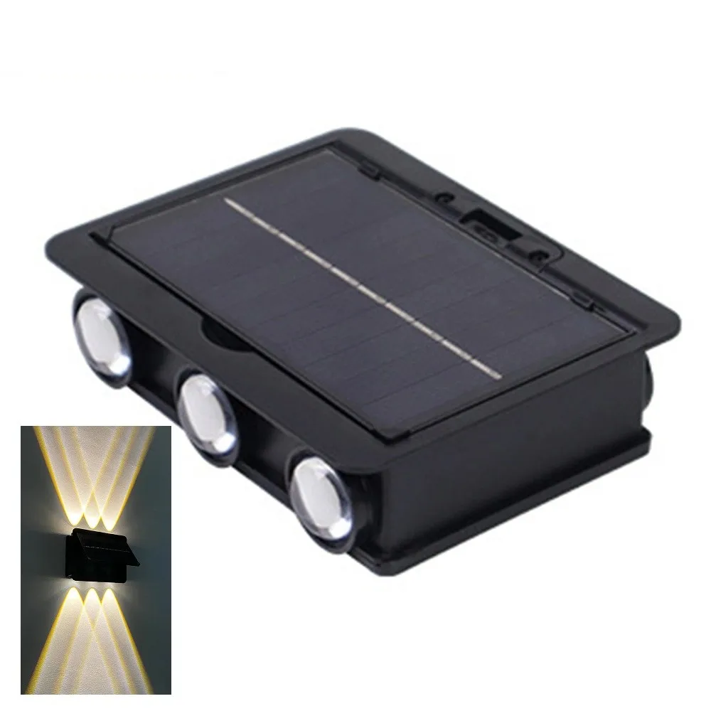 

4/6/8 LED Beads Solar Wall Lamp Light Sensor Wear Resist Garden Fence Light Solar Powered Rust Proof LED Spot Light