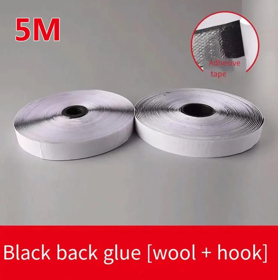 Herbruikbare Magische Nylon Sticker Tape Zelfklevende Extra Sterke Dubbele Zijstrip Met Lijm Pad Pluizige Haak En Lus Bevestigingsriem