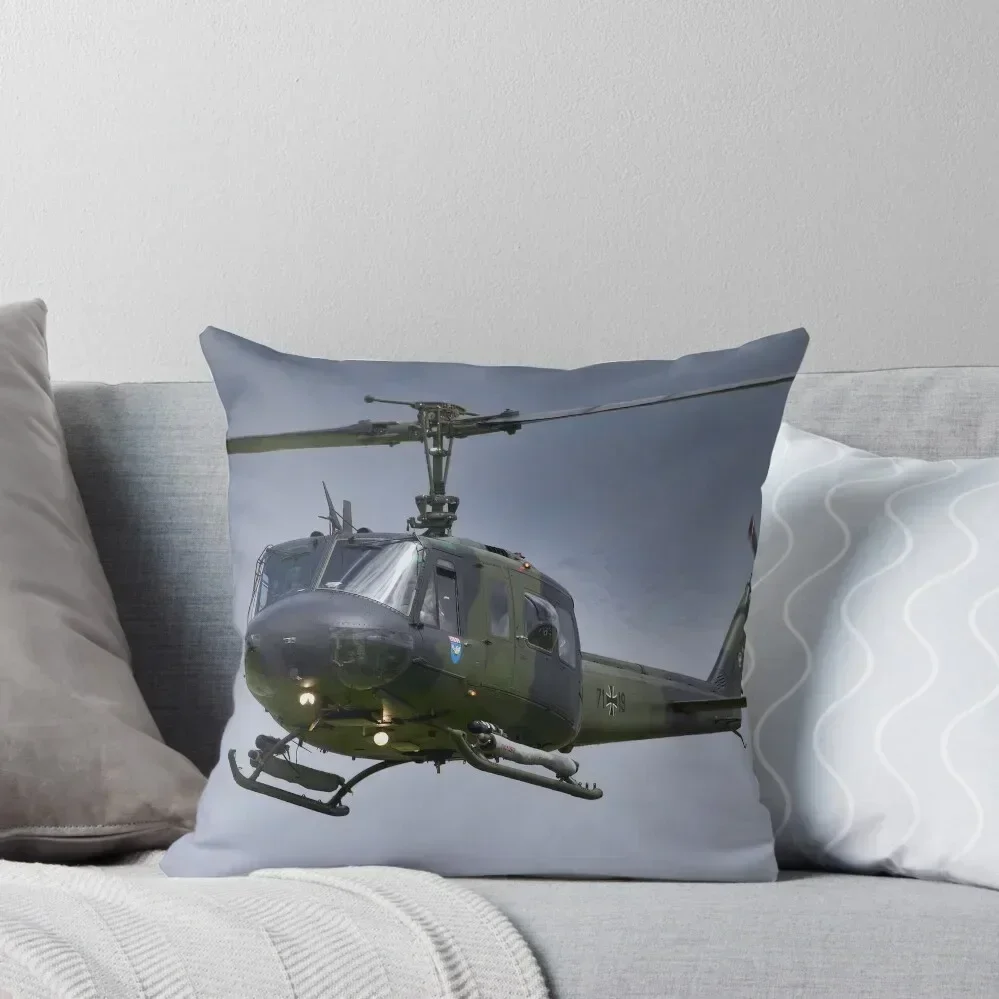 

German Air Force/Luftwaffe (Lufttransportgeschwader 63) Air Transport Wing 63, Bell UH-1D Iroquois Throw Pillow