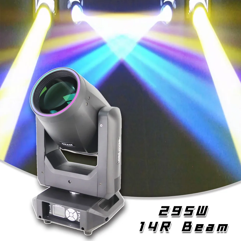 YUER 14R 295W Beam Spot Moving Head Light Stage For Dj Disco Party Show Wedding Event Dance Nightclub DMX Music Concert Lighting