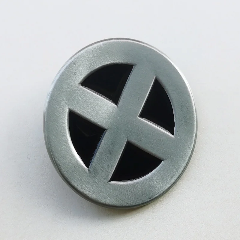 Black and Sliver Xman Superhero Belt Buckle
