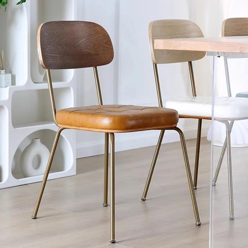 

Outdoor Minimalist Dining Chair Ergonomic Minimalist Restaurant Vintage Luxury Dining Chairs Office Cadeira Unique Furniture