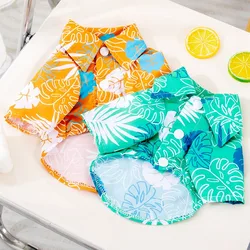 Fashion Hawaiian Beach Style Dog T-Shirt Summer Breathable Pet Puppy Short Sleeve Cool Beach Cat Shirt Pet Chihuahua Dog Clothes