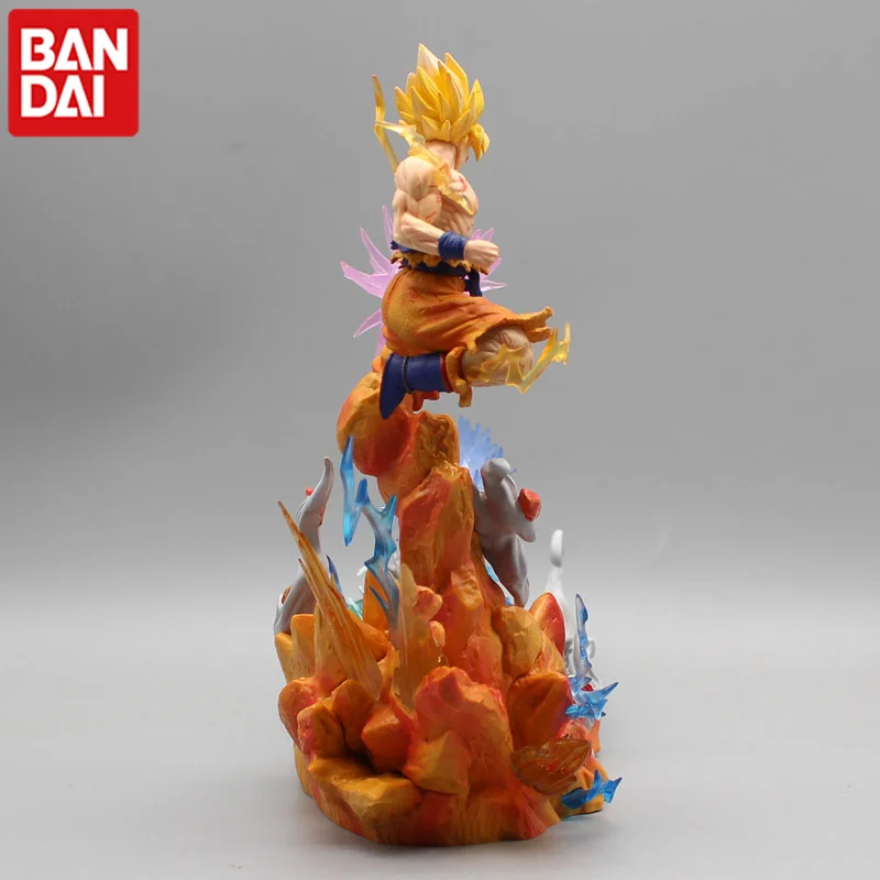 Dragon Ball Gk Sky Top Wcf Famous Scene Resonates With Waves Frieza Vs Son Goku Action Figures Model Collect Ornaments Toy