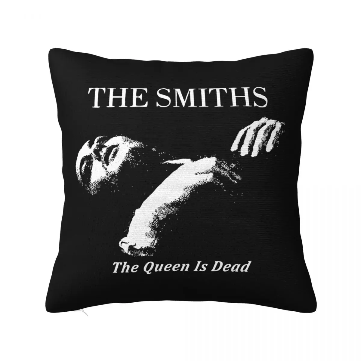 

The Smiths The Queen Is Dead Pillowcase Polyester Cushion Cover Decor 1980's Rock Throw Pillow Case Cover Home Zippered 40*40cm